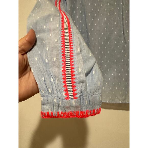 Lilly Pulitzer Mardi Long Sleeve Tunic Top Blue Periwinkle Chambray Size XS NWT - Picture 12 of 13